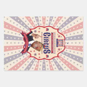 Feuille De Papier Cadeau Trump est un clown - Poster Vintage du cirque