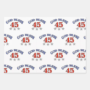 Feuille De Papier Cadeau Trump Patriotic Designs