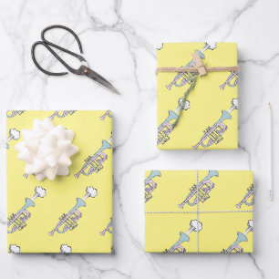 Feuille De Papier Cadeau Trumpet