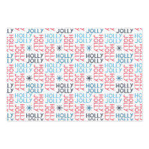 Typographie de Jolly Holly Rouge Bleu Blanc