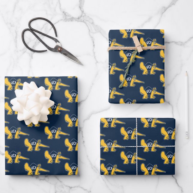 Feuille De Papier Cadeau UC Irvine | Anteaters UCI (Recto)