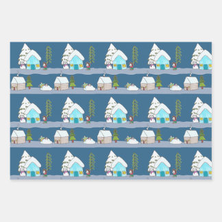 Feuille De Papier Cadeau Un día de invierno