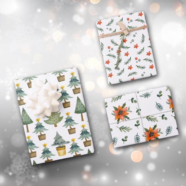 Feuille De Papier Cadeau Un Motif de Noël (Créateur téléchargé)