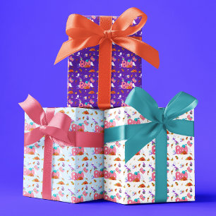 Feuille De Papier Cadeau Un Petit Fantôme De Boo, Baby shower D'Halloween D