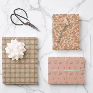 Feuille De Papier Cadeau Une collection de bugs boho