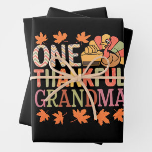 Feuille De Papier Cadeau Une Grandma Nana Turquie Thanksgiving Day