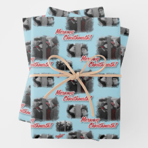 Feuille De Papier Cadeau Une histoire de Noël   Merry Chwithmuth Motif
