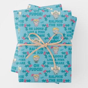 Feuille De Papier Cadeau Une histoire de Noël   Ralphie le Motif enfant
