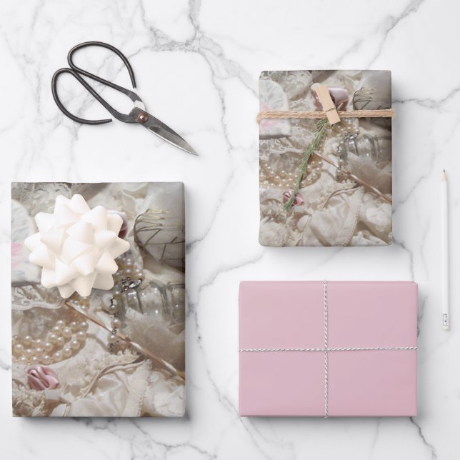 Feuille De Papier Cadeau Valentine Sweetheart (Recto)