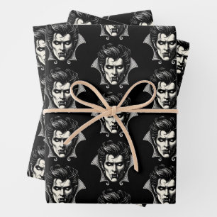 Feuille De Papier Cadeau Vampire Horreur Éffrayant