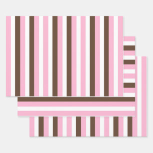 Feuille De Papier Cadeau Vanille au chocolat rose
