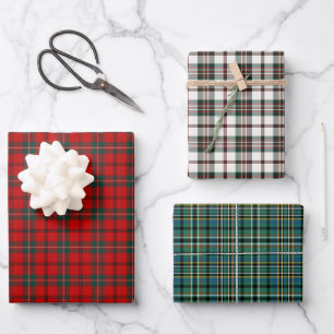 Feuille De Papier Cadeau Variations Clan Scott Tartan
