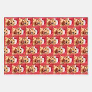 Feuille De Papier Cadeau Variété de chiots du Labrador