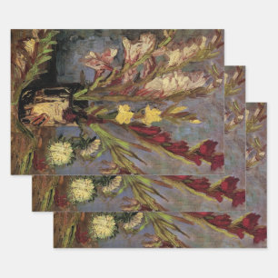 Feuille De Papier Cadeau Vase avec Glaïeuls par Vincent van Gogh