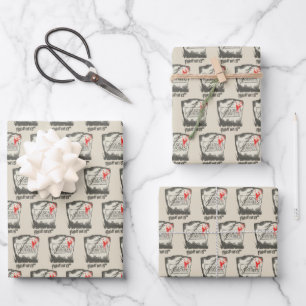 Feuille De Papier Cadeau Vendredi 13   Pierre de tête de Jason Voorhees