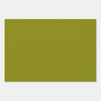 Feuille De Papier Cadeau Vert olive classique