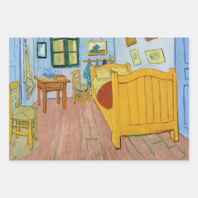 Feuille De Papier Cadeau Vincent Van Gogh - Chambre de Vincent à Arles (Devant)