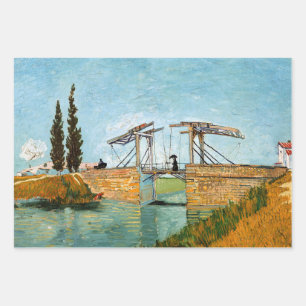 Feuille De Papier Cadeau Vincent van Gogh - Pont Langlois à Arles #3