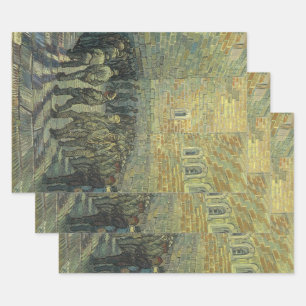 Feuille De Papier Cadeau Vincent van Gogh - Prisonniers exerçant