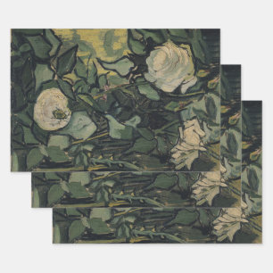 Feuille De Papier Cadeau Vincent van Gogh - Roses et Scarabée
