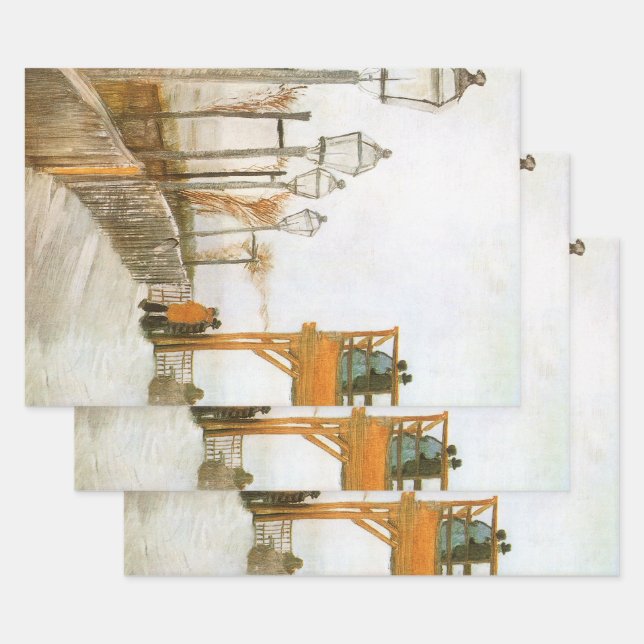 Feuille De Papier Cadeau Vincent van Gogh - Terrasse et pont d'observation (Lot)