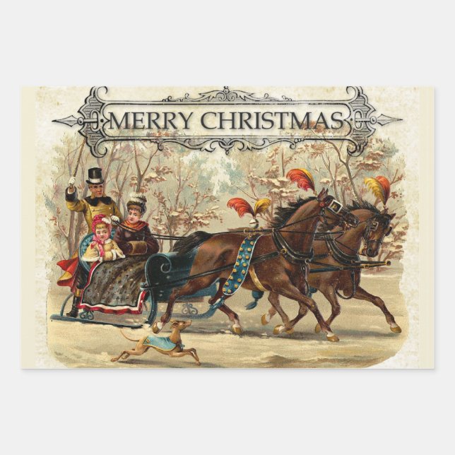 Feuille De Papier Cadeau Vintage (Devant)