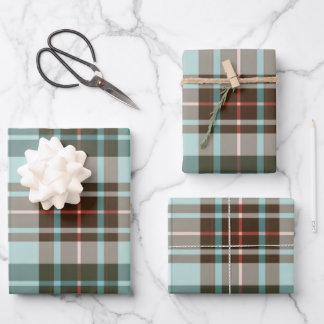 Feuille De Papier Cadeau Vintage Folk Plaid : Un Motif anglais classique