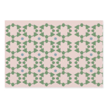 Vintage Mid-Century Blush Rose, Sage & Blue