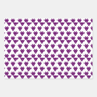 Feuille De Papier Cadeau Visages de Pixel Ludiques – Géométrique Inspiré de