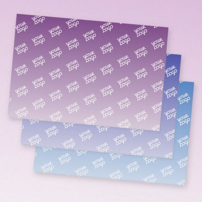 Feuille De Papier Cadeau Votre logo automatiquement carrelé | Couleurs modi (Créateur téléchargé)