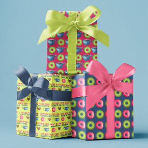 Feuille De Papier Cadeau Vous aimez plus que les beignets enveloppant des f