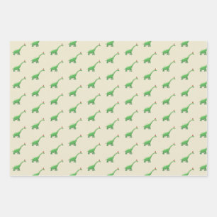 Feuille De Papier Cadeau Walter le Dinosaur
