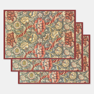 Feuille De Papier Cadeau Wandle par William Morris, textile ancien Beaux-Ar