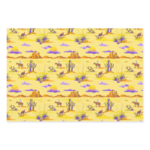 Western Desert Cowboy Horse Mesa Cactus Rustique