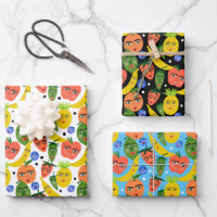 Whimsical Funny Fruit Salade Motif Variété Pack