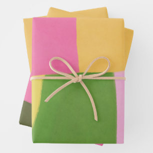 Feuille De Papier Cadeau Whimsical moderne Art Abstrait Festive de vacances