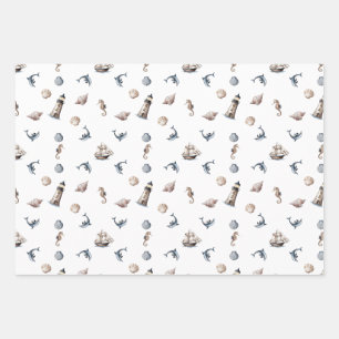 Feuille De Papier Cadeau Whispers Océaniques !