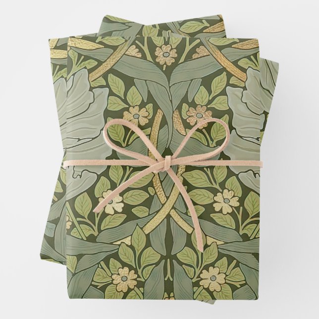 Feuille De Papier Cadeau William Morris (En situation)