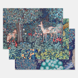 Feuille De Papier Cadeau William Morris, Animaux forestiers