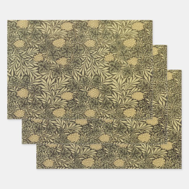 Feuille De Papier Cadeau William Morris Conception #12 (Lot)