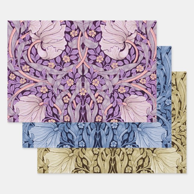 Feuille De Papier Cadeau William Morris, Monotone Pimpernel (Lot)