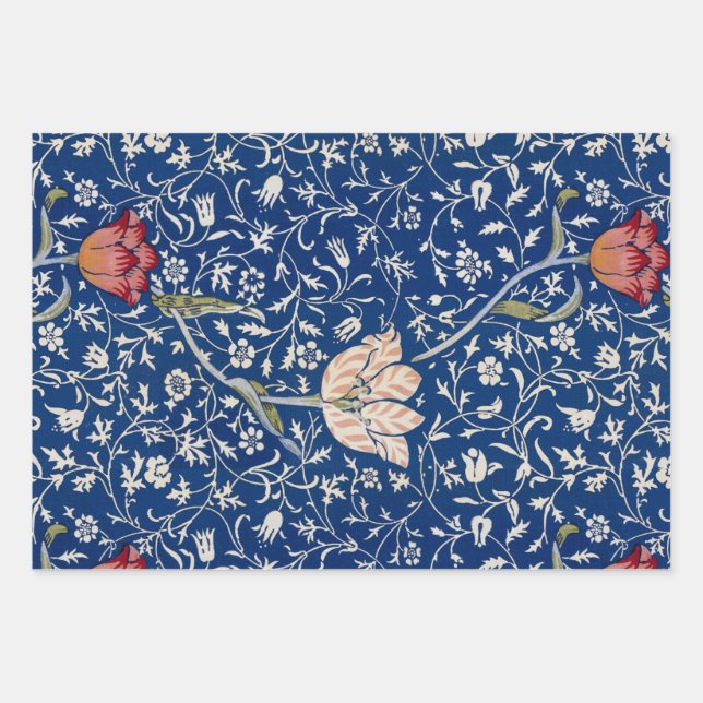 Feuille De Papier Cadeau William Morris Motif Medway (Devant)