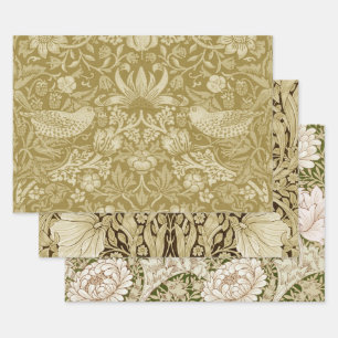 Feuille De Papier Cadeau William Morris, Or