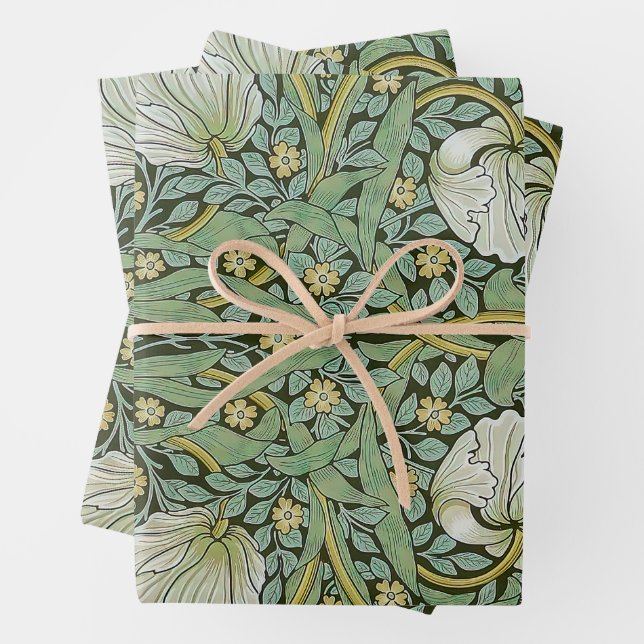 Feuille De Papier Cadeau William Morris - Pimpernel (En situation)