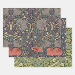 Feuille De Papier Cadeau William Morris Pimpernel Motif Vintage Enveloppeme