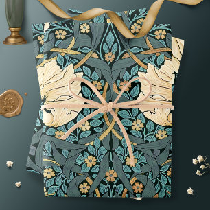 Feuille De Papier Cadeau William Morris Pimpernel Motif Vintage Enveloppeme