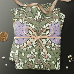 Feuille De Papier Cadeau William Morris Pimpernel Motif Vintage Enveloppeme