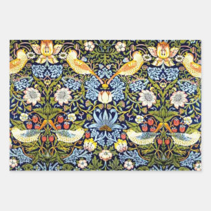 Feuille De Papier Cadeau William Morris, Strawberry Thief,