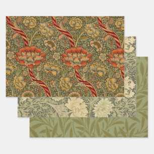 Feuille De Papier Cadeau William Morris Wandle Anglais Floral Damask Design