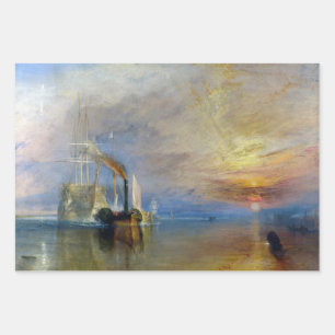 Feuille De Papier Cadeau William Turner - Le Temeraire de combat